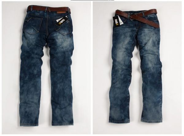 Jeans straight cut classique avec effet délavé