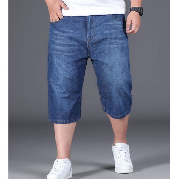 Bermuda en Jeans pour Homme Classique Blue Denim