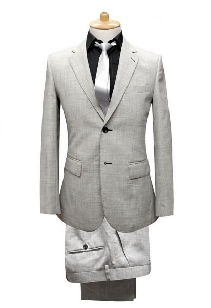 Costume sur mesure pour homme cintré double poches - blend laine 50%