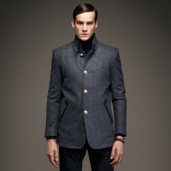 Manteau en laine à trois boutons-Homme - Lacroix espace boutique inc.