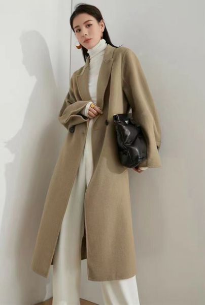 manteau long souple femme