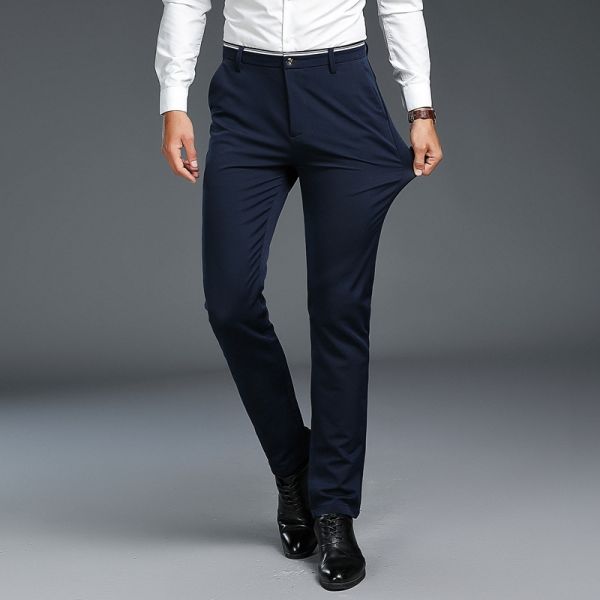 Pantalon chino slim pour homme coton stretch.