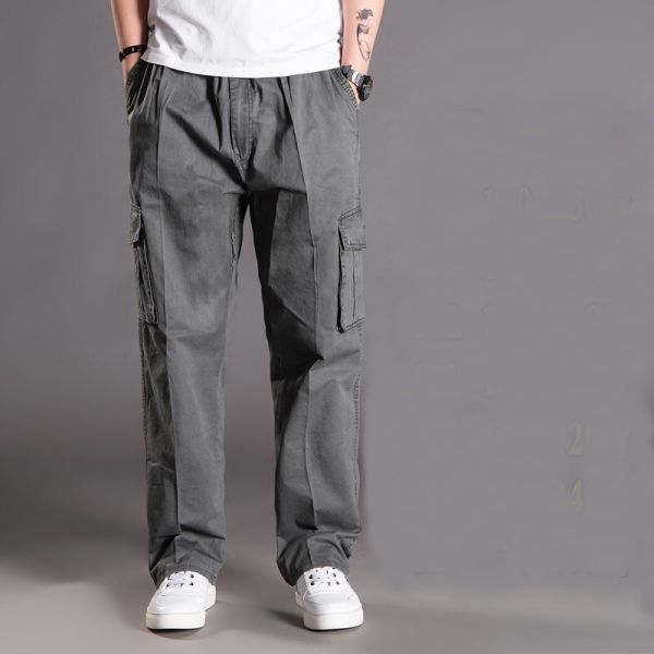 Pantalon Cargo Hiver Homme Multi-poches Doublé Polaire Regular Droit  Pantalon de Travail en Coton Couleur Unie Kaki - Cdiscount Prêt-à-Porter