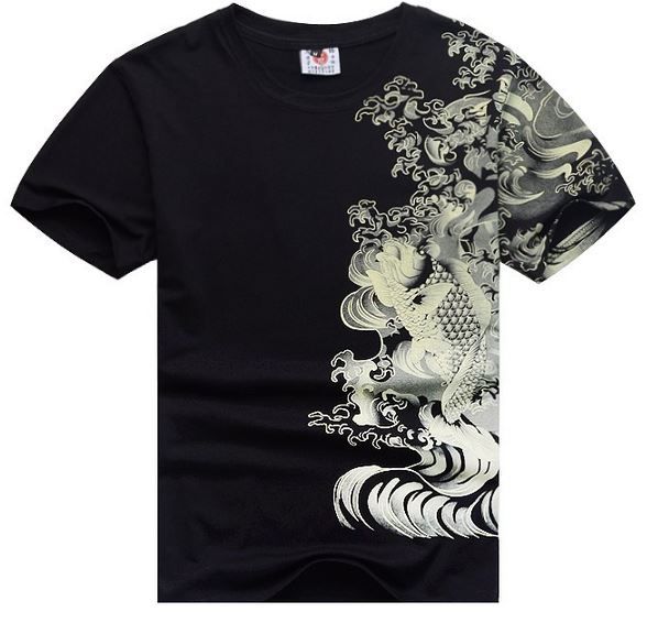 T shirt Carpe Tatouage Japonais Streetwear Swag Hip Hop Design