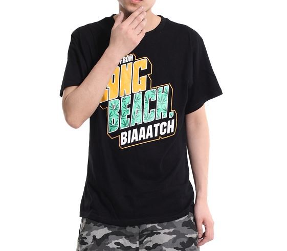 T Shirt Long Beach Biaaatch California Hip Hop