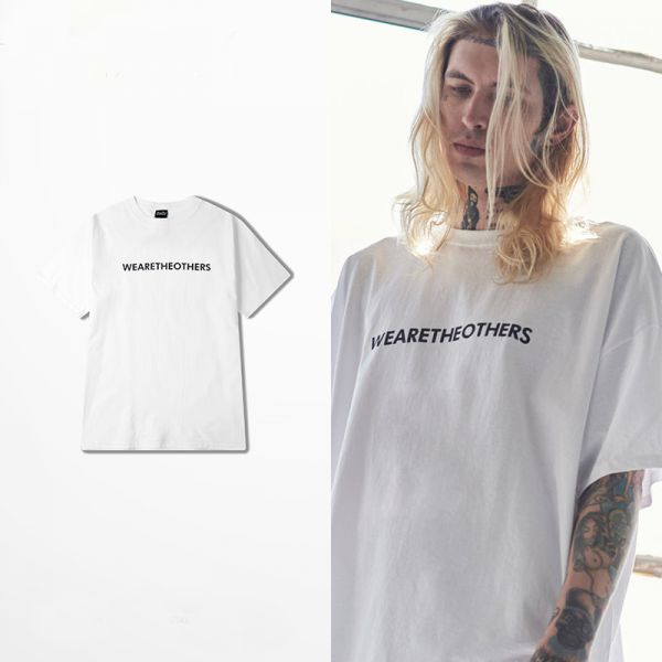 T-Shirt oversize blanc slogan pour homme