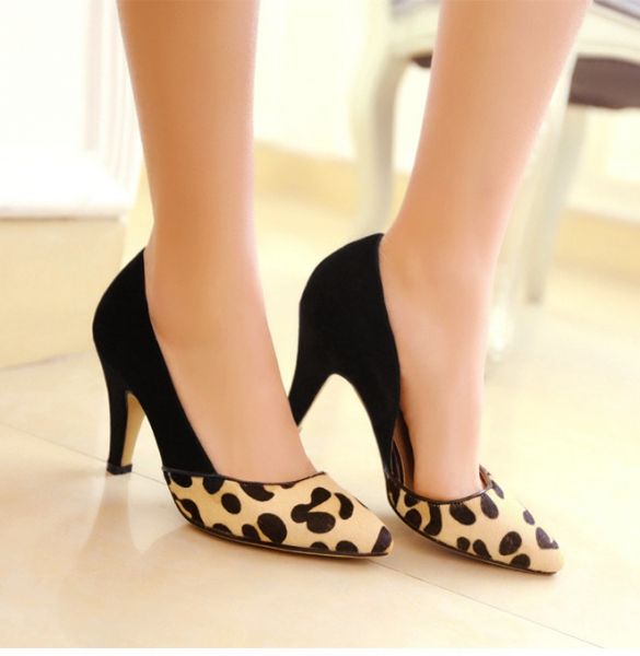 Chaussures mocassins pour femmes avec lanière cuir - design léopard