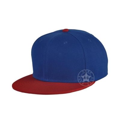 Casquette baseball hip hop américain bicolore - bleu et rouge