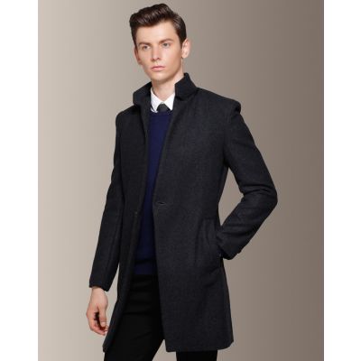 Manteau Caban Hiver pour homme avec bouton unique 60% laine