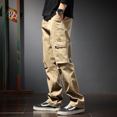 Pantalon cargo de travail pour homme avec poches côté coupe large 