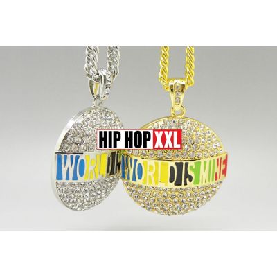 Collier Bling Bling World is Mine Tony Montana Scarface Argent Or