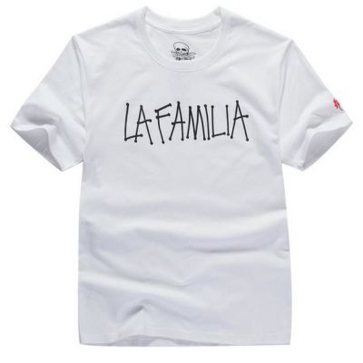 T shirt La Familia Hip Hop Streetwear Noir Blanc Manuscrit