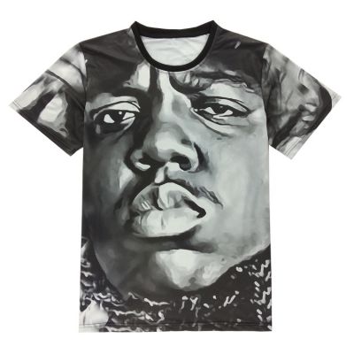 T-shirt Imprimé Portrait Notorious BIG Biggie Smalls Hip Hop NY