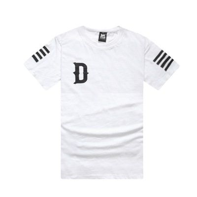 Destockage - T shirt D stripe Blanc Taille XL