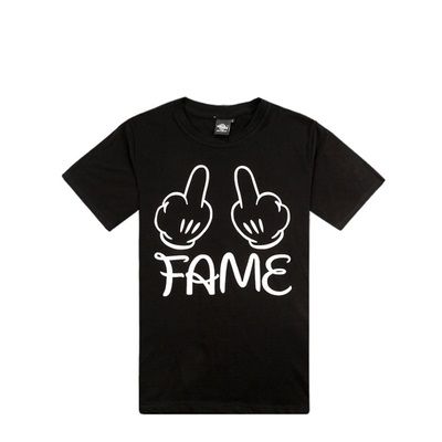 Destockage - T shirt Fuck Fame noir Taille S