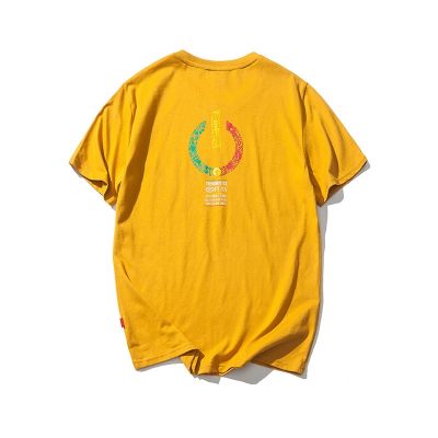 T-shirt oversize streetwear homme avec imprimé reggae rasta au dos