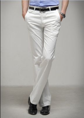 Ensemble costume slim classique pour soirée veste et pantalon – blanc