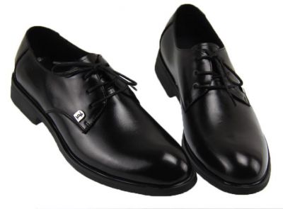 Chaussures pour costume en cuir classiques avec lacets - noires