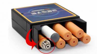 Cigarette éléctronique avec 12 recharges atomiseur et chargeur prise