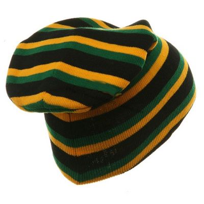Bonnet reggae Jamaica style – vert jaune noir