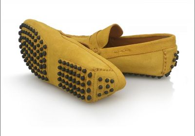 Chaussures style mocassins en daim avec ou sans lacets