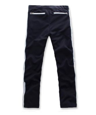Pantalon de survetement avec imprimé et bande verticales