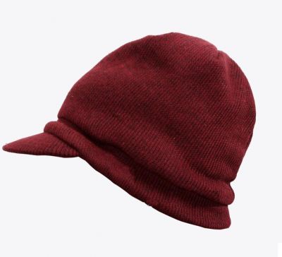 Bonnet avec visière style casquette urbanwear en laine fine