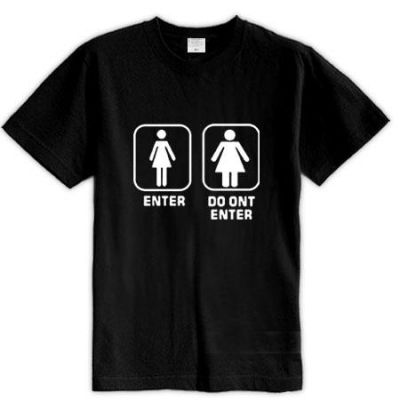 T Shirt manches courtes Enter or Do Not Enter