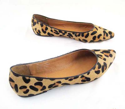 Mocassins léopard pour femmes chaussures basses avec imprimé animal