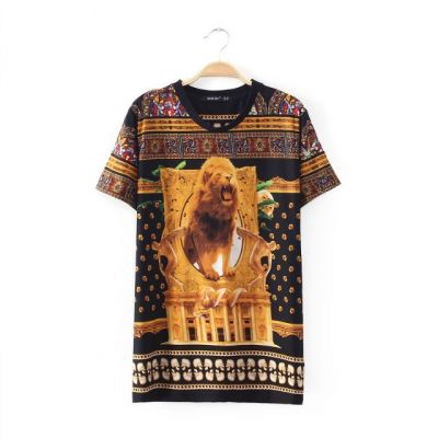 T shirt Lion pour Femme Savanne Africaine Fashion Félin