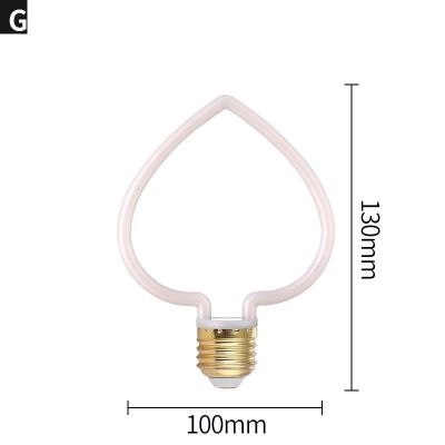 Ampoule LED coeur sapin ou étoile forme originale E27 blanc ou couleur