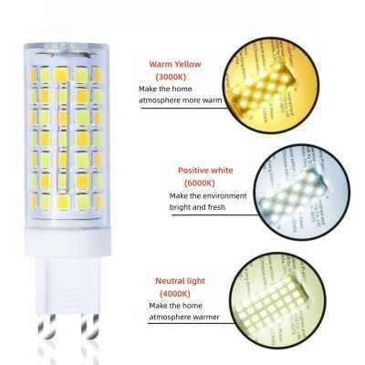 Ampoule LED en céramique G9, lampe à économie d'énergie, lustre en cristal,  220V, blanc chaud, blanc froid, nouveau, 1W, 2W, 3W - AliExpress