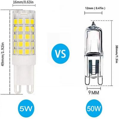 Ampoule LED G9 maïs Céramique SMD2835 blanc chaud ou froid 5W à 9W 220V