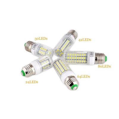 Ampoule LED Maïs E27 5730 SMD 220V, blanc chaud ou froid, 7-25W