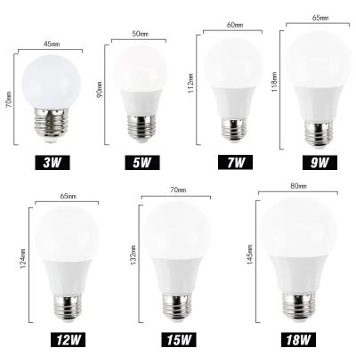 Ampoule LED ronde classique E27 blanc chaud ou froid verre opaque 220V