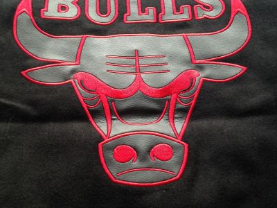 Blouson Bomber Chicago Bulls All Black Tout Noir Retro