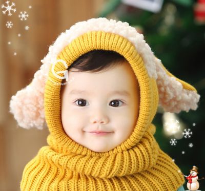 Bonnet Enfant bébé avec polaire et oreilles de lapin