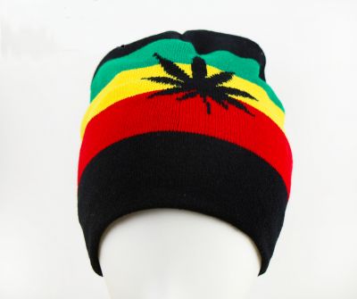 Bonnet Jamaïque Vert Jaune Rouge Reggae Rasta
