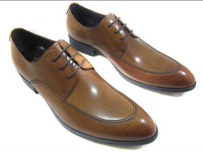 Chaussures de costume en cuir simples avec lacets - marrons