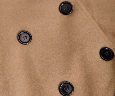 Manteau long pour homme avec fermeture à bouton et col large
