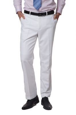 Costume Slim Trois Pièce pour Homme cintré gilet veste pantalon - blanc