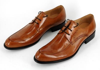 Chaussures de Ville Derby en Cuir pour Homme Perforations