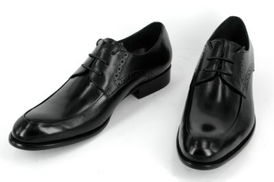 Chaussures de Ville Derby en Cuir pour Homme Perforations