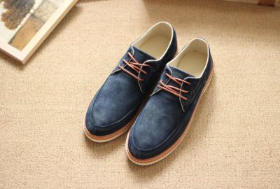 Chaussures Derby Vintage pour Homme Semelle Blanche