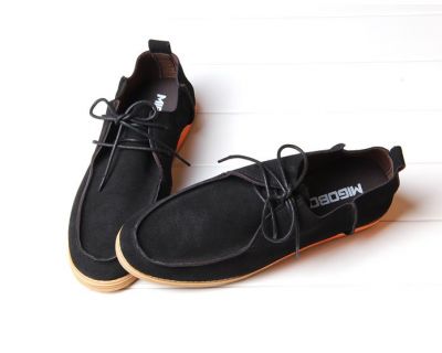 Chaussures toile vintage pour homme avec lacets fins cuir