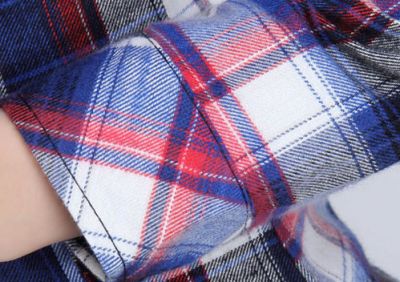 Chemise à Carreaux pour Femme en Coton Flannel