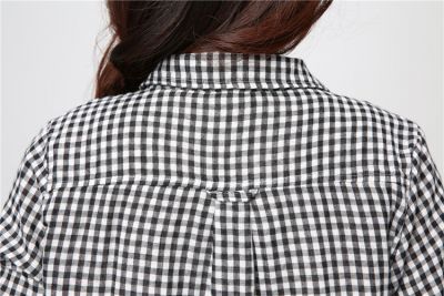 Chemise Longue Effet Robe pour Femme avec Fermeture à Bouton