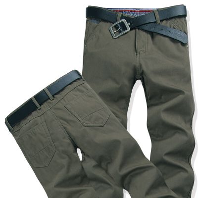 Jeans pour homme coupe droite Pantalon slim - Vert foncé