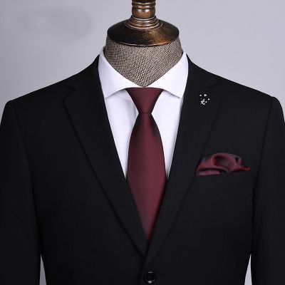 Cravate à elastique matte business pour homme