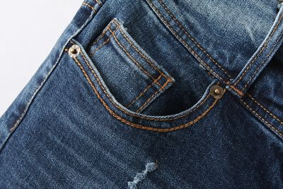 Shorts en Jeans pour Femme Taille Basse avec Griffure 